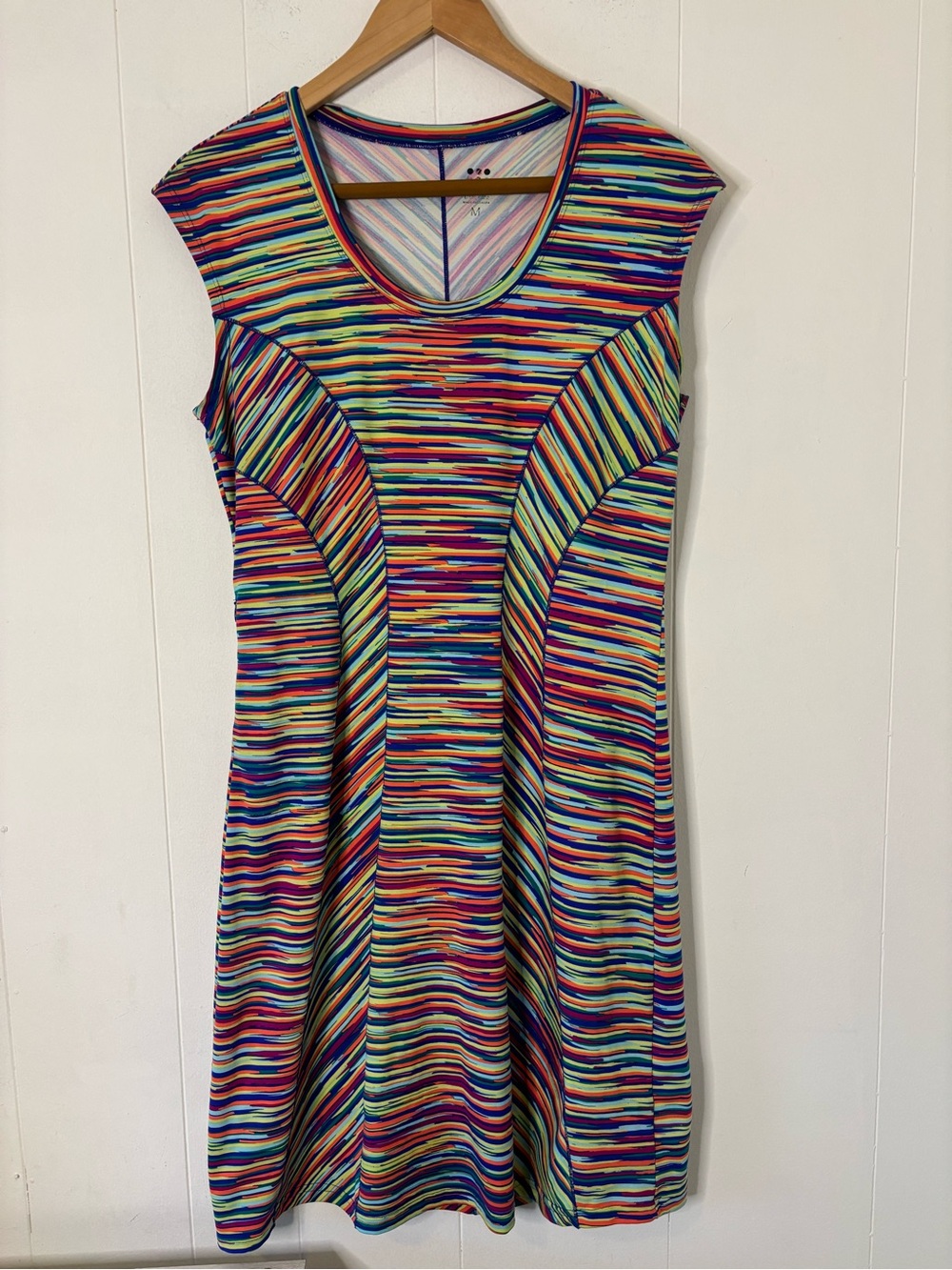 Title Nine Rainbow Espionage Active Dress Colorful Athleisure Outdoor Sz Medium